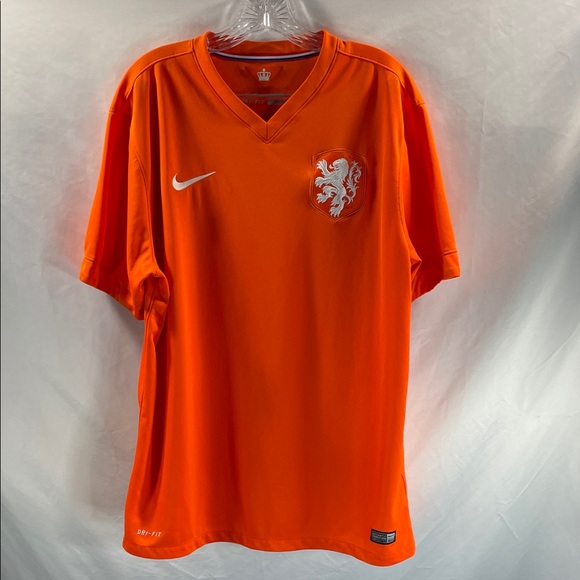 Nike Men's Orange Soccer Jersey - Picture 1 of 15